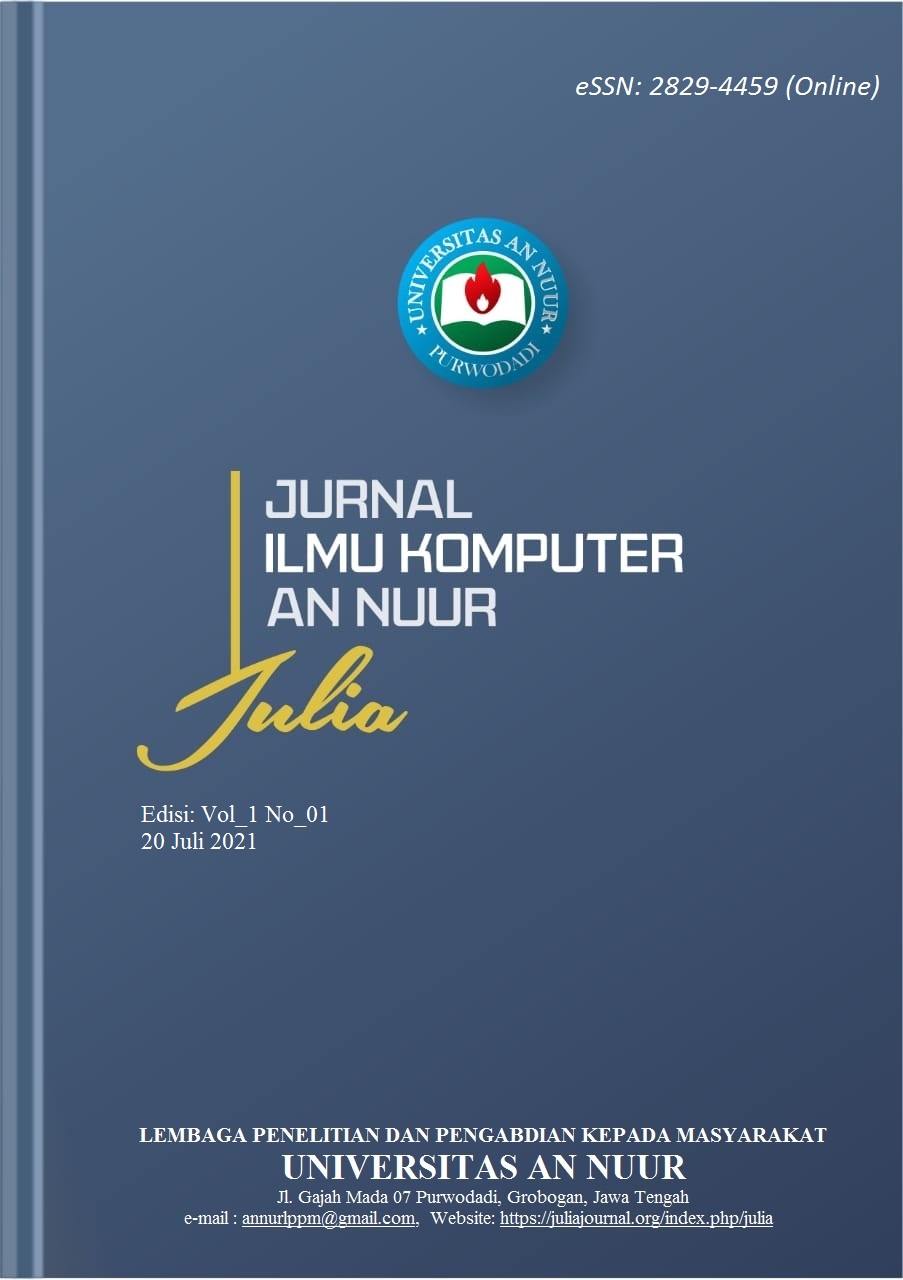 					View Vol. 1 No. 01 (2021): Julia Jurnal
				